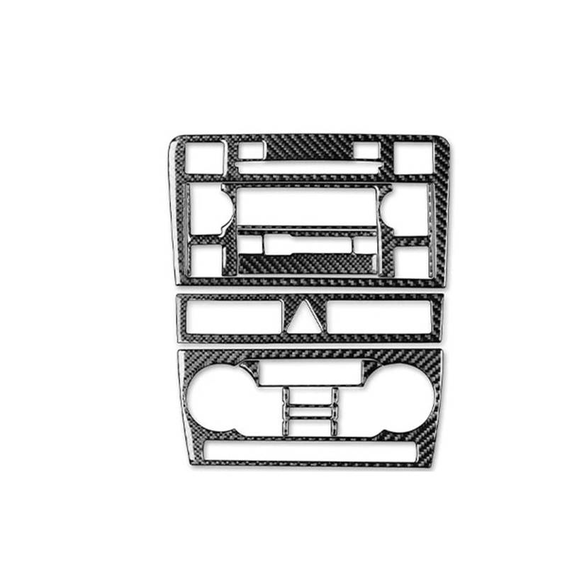 Zentrale Bedienfeld-Abdeckung Für A3 S3 8P 2006 2007 Carbon Fiber Gangschaltung Luftauslass Fensterheber Armaturenbrett Set Auto Innenausstattung Aufkleber Trim Aufkleber Innen Zubehör(28 B) von tnbru