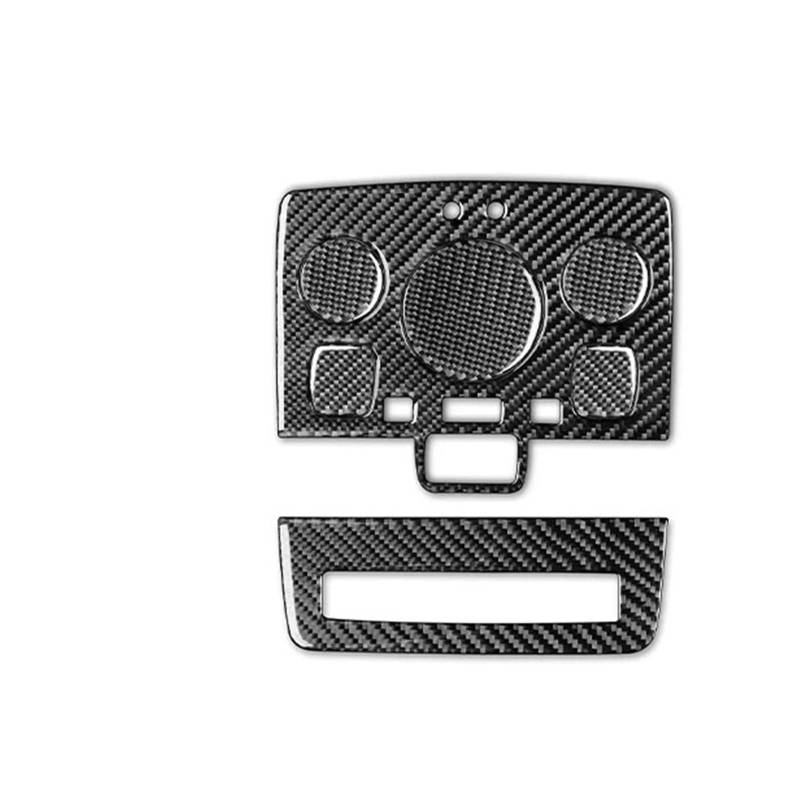 Zentrale Bedienfeld-Abdeckung Für A3 S3 8P 2006 2007 Carbon Fiber Gangschaltung Luftauslass Fensterheber Armaturenbrett Set Auto Innenausstattung Aufkleber Trim Aufkleber Innen Zubehör(46) von tnbru