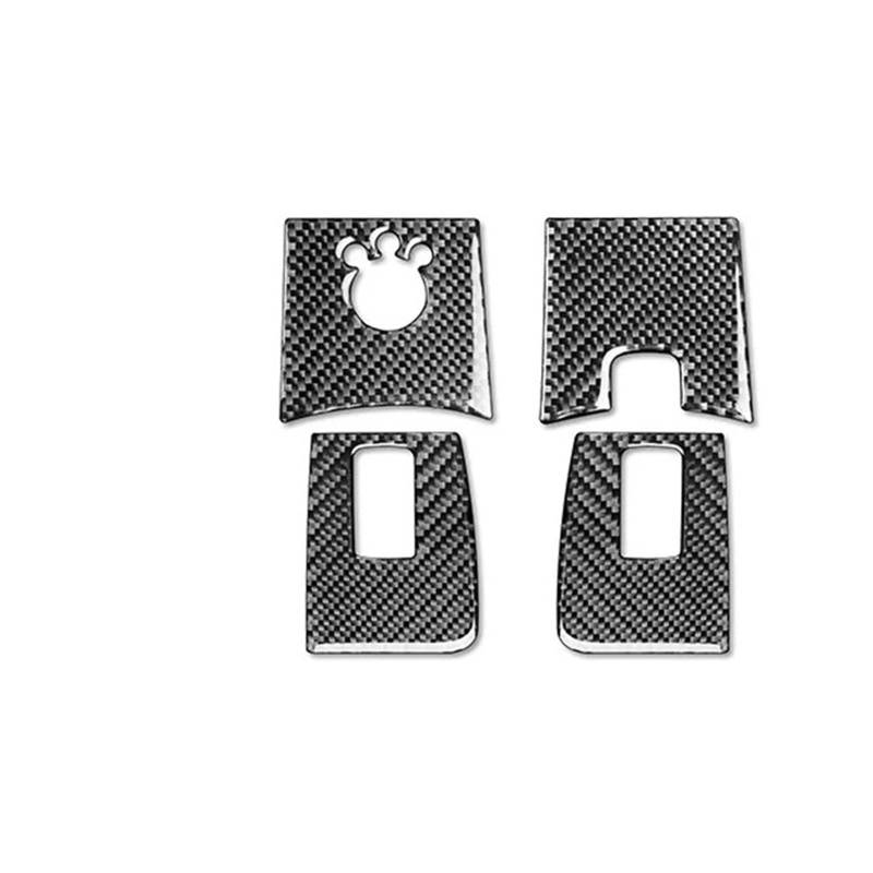 Zentrale Bedienfeld-Abdeckung Für A3 S3 8P 2006 2007 Carbon Fiber Gangschaltung Luftauslass Fensterheber Armaturenbrett Set Auto Innenausstattung Aufkleber Trim Aufkleber Innen Zubehör(7) von tnbru