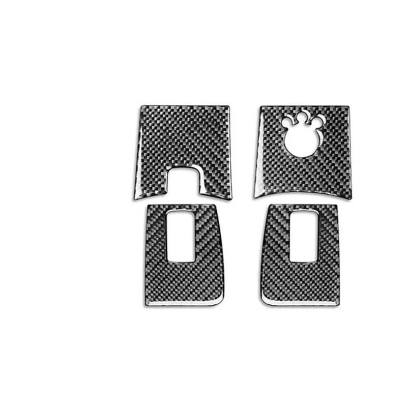 Zentrale Bedienfeld-Abdeckung Für A3 S3 8P 2006 2007 Carbon Fiber Gangschaltung Luftauslass Fensterheber Armaturenbrett Set Auto Innenausstattung Aufkleber Trim Aufkleber Innen Zubehör(8) von tnbru