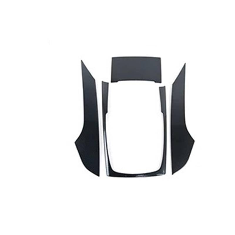 Zentrale Bedienfeld-Abdeckung Für A6 C7 2012-2018 Auto-Styling Innenausstattung Edelstahl Mittelkonsole Schalthebel Rahmen Dekoration Abdeckung Verkleidung Trim Aufkleber Innen Zubehör(B Black) von tnbru