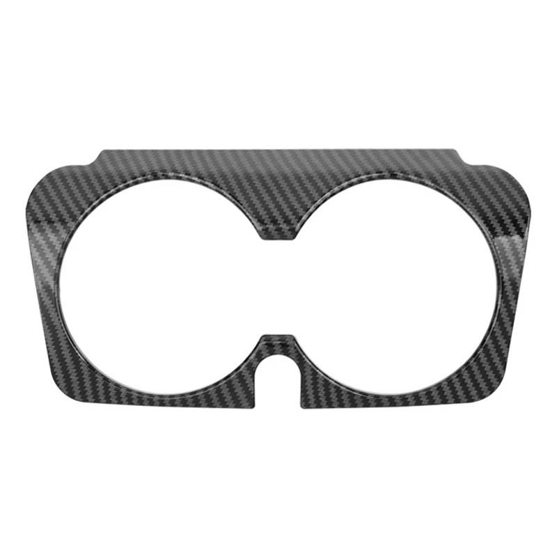 Zentrale Bedienfeld-Abdeckung Für Benz CE Für GLC Für Klasse W205 W213 X253 Auto Kohlefaser-Textur Schalthebelverkleidung Wasserbecherhalter Rahmenverkleidung ABS Trim Aufkleber Innen Zubehör(B) von tnbru