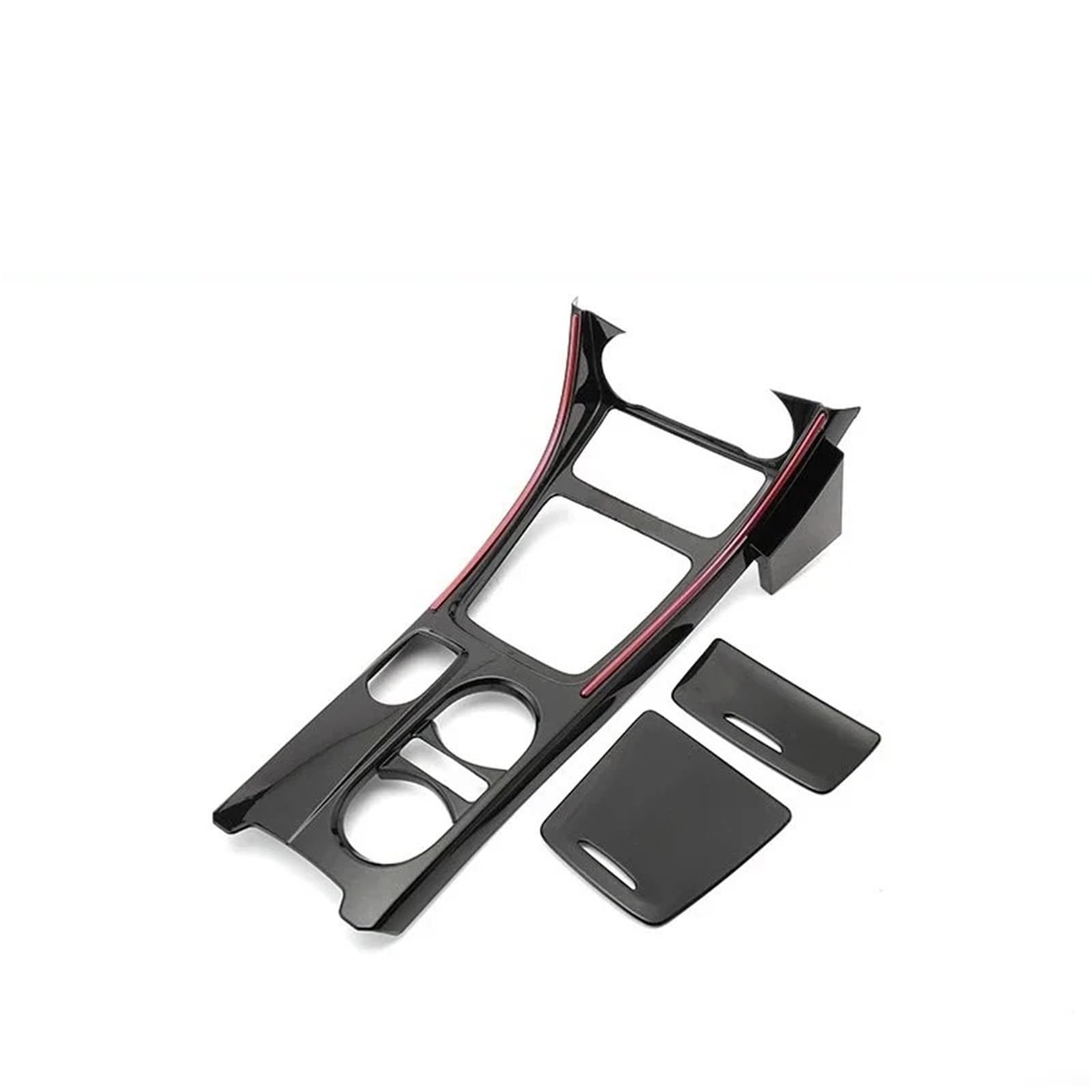 Zentrale Bedienfeld-Abdeckung Für Benz Für GLA Für CLA A Für Klasse W176 2013-2018 LHD ABS Kohlefaser Auto Mittelkonsole Wasserbecherhalter Verkleidung Trim Aufkleber Innen Zubehör(C) von tnbru