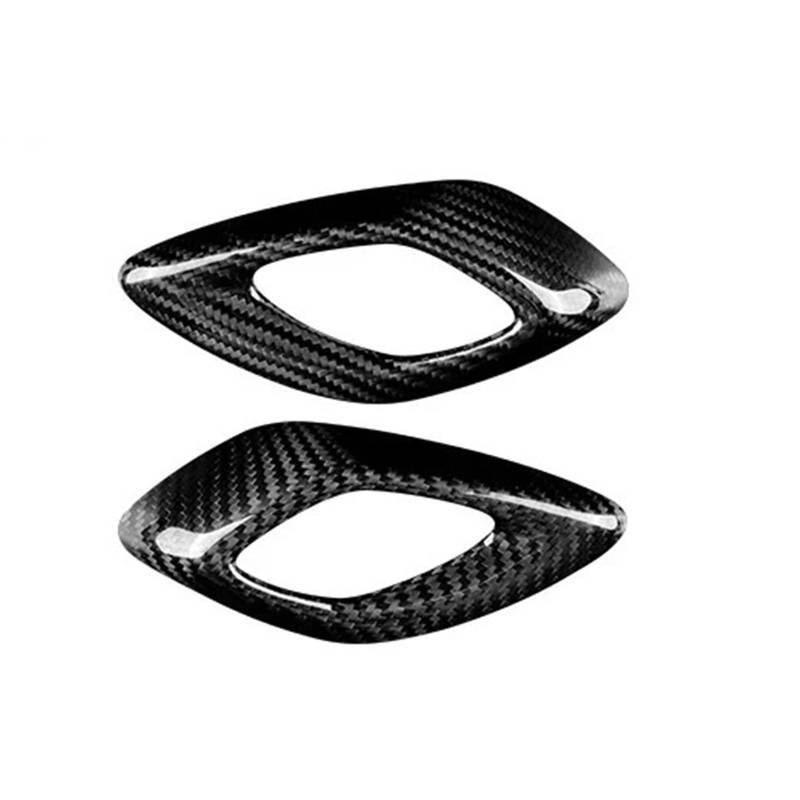 Zentrale Bedienfeld-Abdeckung Für Chevrolet Für Camaro 2016 2017 2018 2019 2020 2021 2022 2023 Auto Innen Trim Rot Schwarz Zubehör Aufkleber Real Carbon Fiber Trim Aufkleber Innen Zubehör(Inner Handle von tnbru