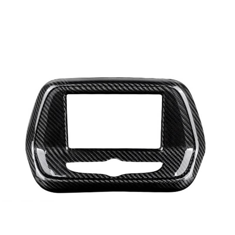 Zentrale Bedienfeld-Abdeckung Für Chevrolet Für Camaro 2016 2017 2018 2019 2020 2021 2022 2023 Auto Innen Trim Rot Schwarz Zubehör Aufkleber Real Carbon Fiber Trim Aufkleber Innen Zubehör(Type 1 Black von tnbru