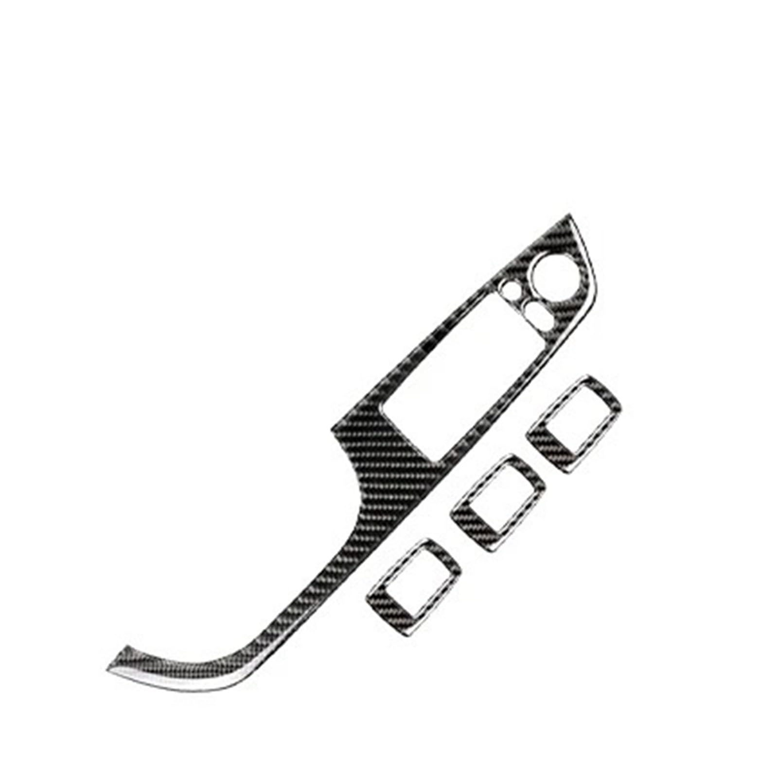 Zentrale Bedienfeld-Abdeckung Für E90 E92 E93 Kohlefaser-Aufkleber Fensterheber-Steuerung Fensterschalter Dekor Armlehne Panel Trim Car Styling Trim Aufkleber Innen Zubehör(B Style) von tnbru