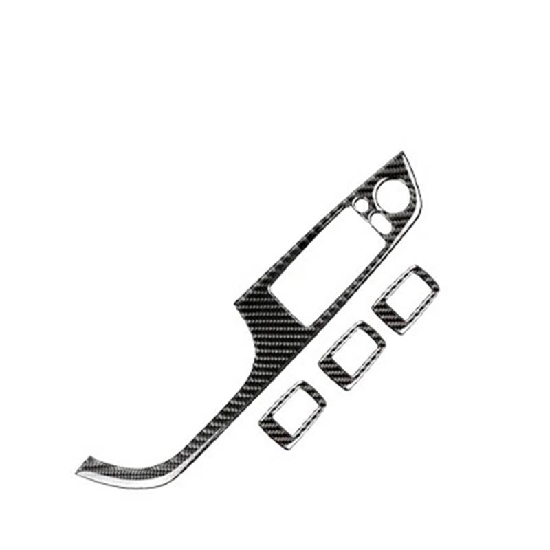 Zentrale Bedienfeld-Abdeckung Für E90 E92 E93 Kohlefaser-Aufkleber Fensterheber-Steuerung Fensterschalter Dekor Armlehne Panel Trim Car Styling Trim Aufkleber Innen Zubehör(B Style) von tnbru