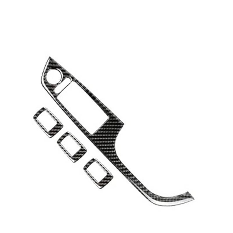 Zentrale Bedienfeld-Abdeckung Für E90 E92 E93 Kohlefaser-Aufkleber Fensterheber-Steuerung Fensterschalter Dekor Armlehne Panel Trim Car Styling Trim Aufkleber Innen Zubehör(E Style) von tnbru