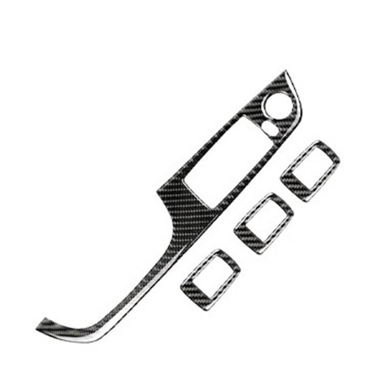 Zentrale Bedienfeld-Abdeckung Für E90 E92 E93 Kohlefaser-Aufkleber Fensterheber-Steuerung Fensterschalter Dekor Armlehne Panel Trim Car Styling Trim Aufkleber Innen Zubehör(I Style) von tnbru