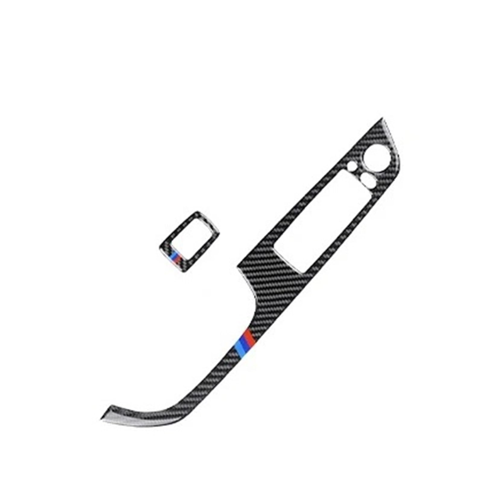 Zentrale Bedienfeld-Abdeckung Für E90 E92 E93 Kohlefaser-Aufkleber Fensterheber-Steuerung Fensterschalter Dekor Armlehne Panel Trim Car Styling Trim Aufkleber Innen Zubehör(K Style) von tnbru
