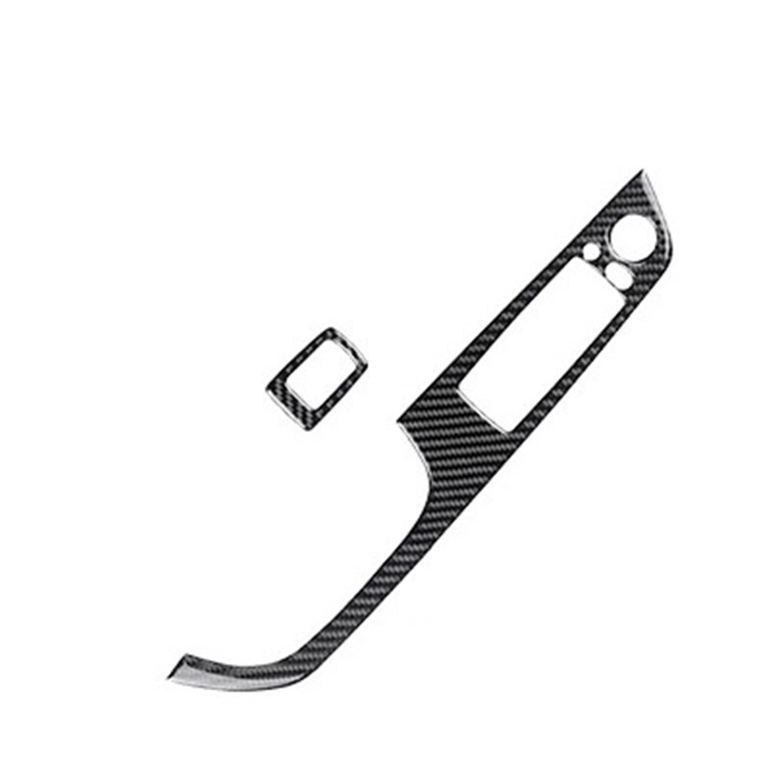 Zentrale Bedienfeld-Abdeckung Für E90 E92 E93 Kohlefaser-Aufkleber Fensterheber-Steuerung Fensterschalter Dekor Armlehne Panel Trim Car Styling Trim Aufkleber Innen Zubehör(L Style) von tnbru
