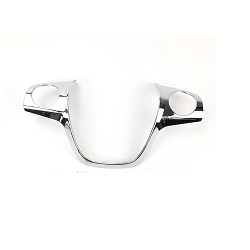 Zentrale Bedienfeld-Abdeckung Für Ford Für Focus 3 Mk3 2012-2014 Autozubehör 1 Stück ABS Chromverkleidung Lenkrad Paillettenabdeckung Aufkleber Fall Trim Aufkleber Innen Zubehör(B Type Chrome 3pcs) von tnbru