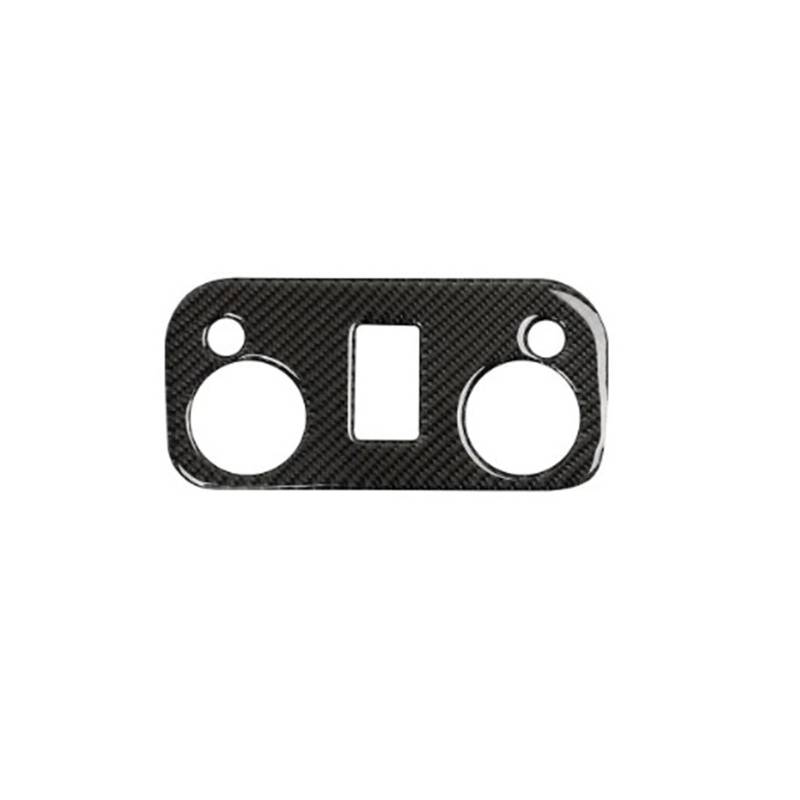 Zentrale Bedienfeld-Abdeckung Für Ford Für Mustang GT 2015-2021 Zubehör Carbon Fiber Innen Auto Dach Lesen Licht Panel Aufkleber Abdeckung Trim Dekorative Rahmen Trim Aufkleber Innen Zubehör(Black) von tnbru