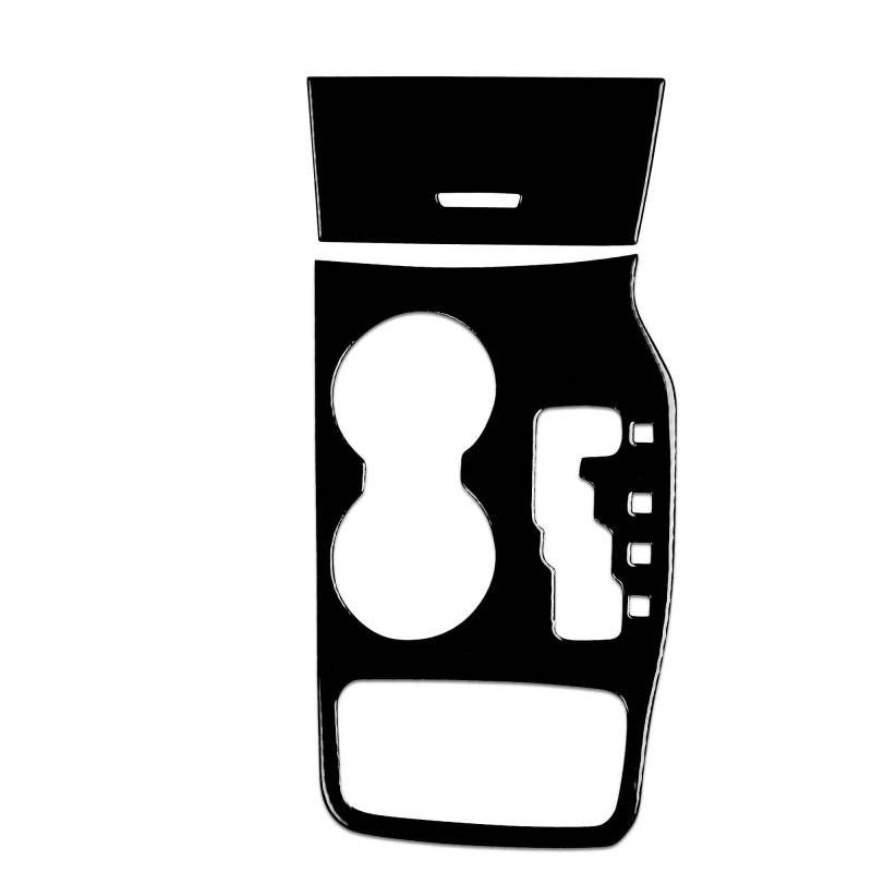 Zentrale Bedienfeld-Abdeckung Für Jeep Für Grand Für Cherokee 2011-2020 Zubehör Klavier Schwarz Kunststoff Auto Innen Getriebe Tasse Halter Panel Trim Aufkleber Modifikation Trim Aufkleber Innen Zubeh von tnbru