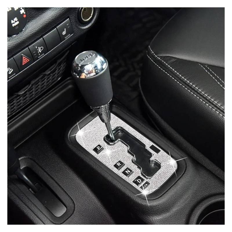 Zentrale Bedienfeld-Abdeckung Für Jeep Für Wrangler JK JKU 2012-2018 Autozubehör Innenausstattung Für Frauen Kristall Auto Gangschaltung Box Trim Aufkleber Panel Abdeckung Trim Aufkleber Innen Zubehör von tnbru