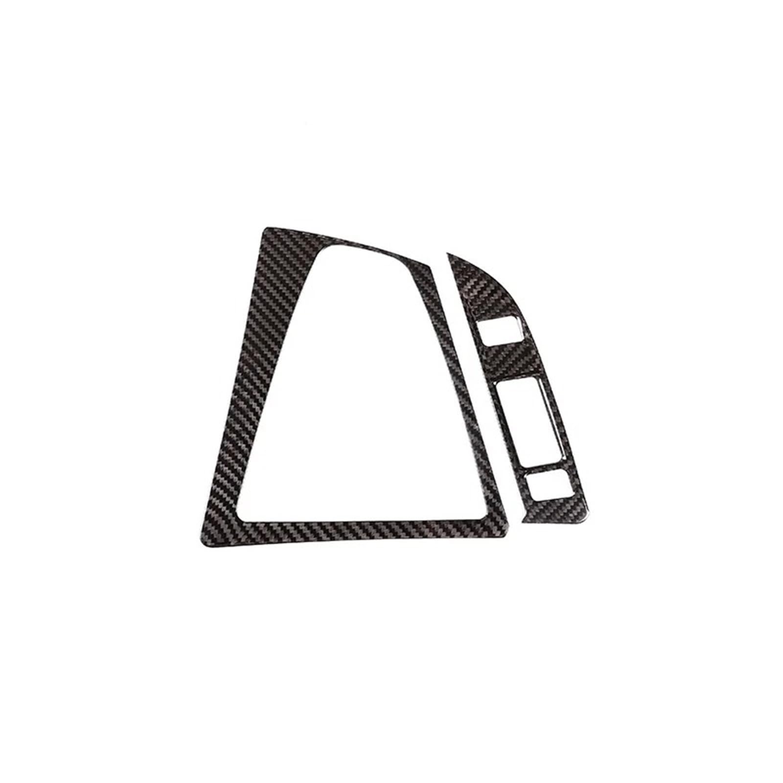 Zentrale Bedienfeld-Abdeckung Für M3 Für M4 F80 F82 F83 2014-2018 Echtkohlefaser-Auto-Schalthebelrahmenverkleidung Linkslenker Auto-Innenausstattung Trim Aufkleber Innen Zubehör(Style 1 Black) von tnbru