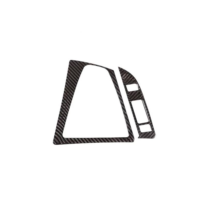 Zentrale Bedienfeld-Abdeckung Für M3 Für M4 F80 F82 F83 2014-2018 Echtkohlefaser-Auto-Schalthebelrahmenverkleidung Linkslenker Auto-Innenausstattung Trim Aufkleber Innen Zubehör(Style 1 Black) von tnbru