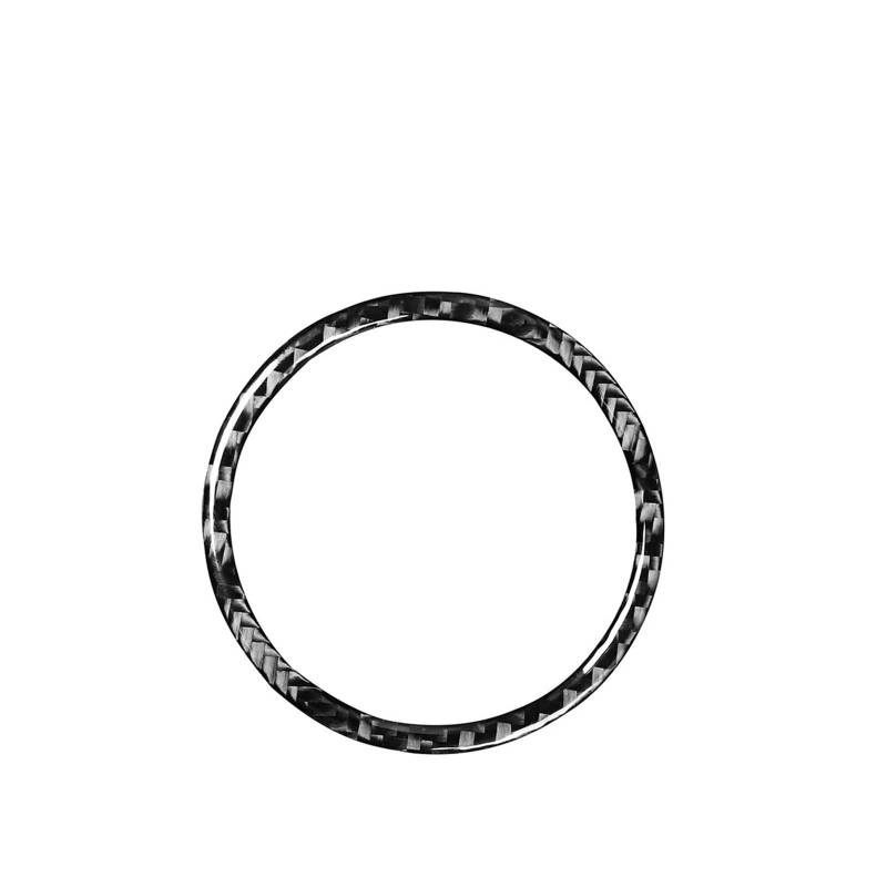 Zentrale Bedienfeld-Abdeckung Für MACAN Für Cayenne 2014 2015 2016 2017 2018 2019 2020 Carbon Fiber Auto Zubehör Innen Set Trim Aufkleber Dekoration Trim Aufkleber Innen Zubehör(Stopwatch Ring) von tnbru