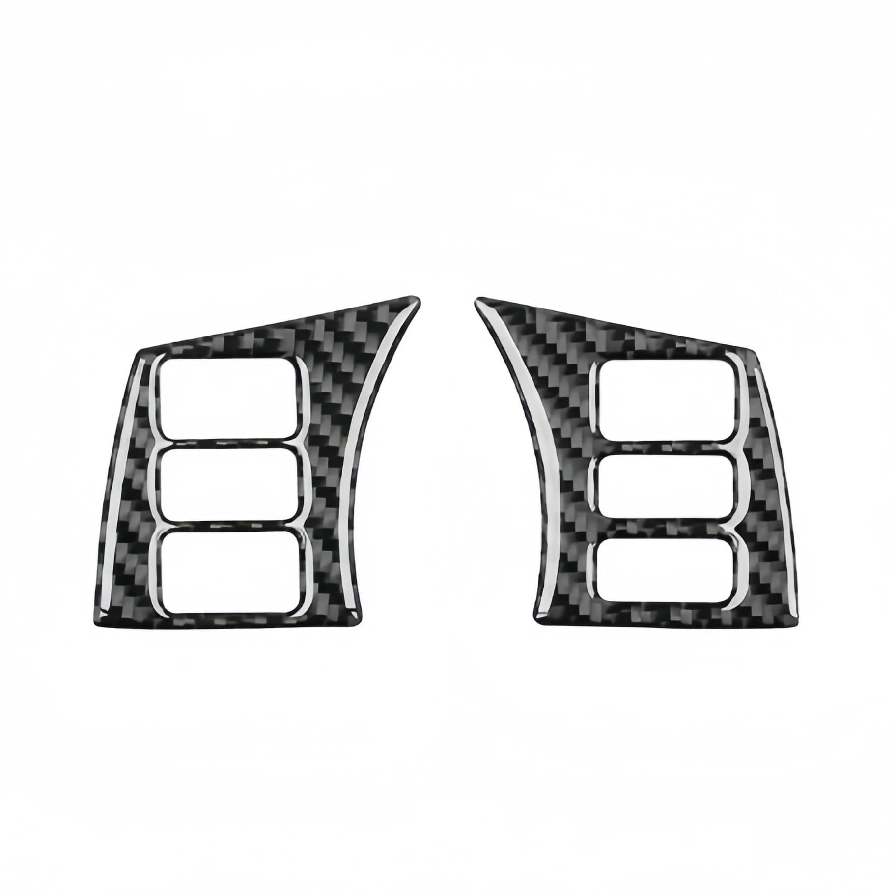 Zentrale Bedienfeld-Abdeckung Für Nissan 350Z 2003-2009 Carbon Fiber Lenkrad Taste Rahmen Trim Abdeckung Auto Innen Dekoration Aufkleber Accessoire Voiture Trim Aufkleber Innen Zubehör(A 4) von tnbru