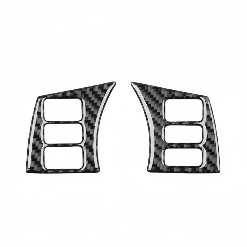 Zentrale Bedienfeld-Abdeckung Für Nissan 350Z 2003-2009 Carbon Fiber Lenkrad Taste Rahmen Trim Abdeckung Auto Innen Dekoration Aufkleber Accessoire Voiture Trim Aufkleber Innen Zubehör(A 4) von tnbru