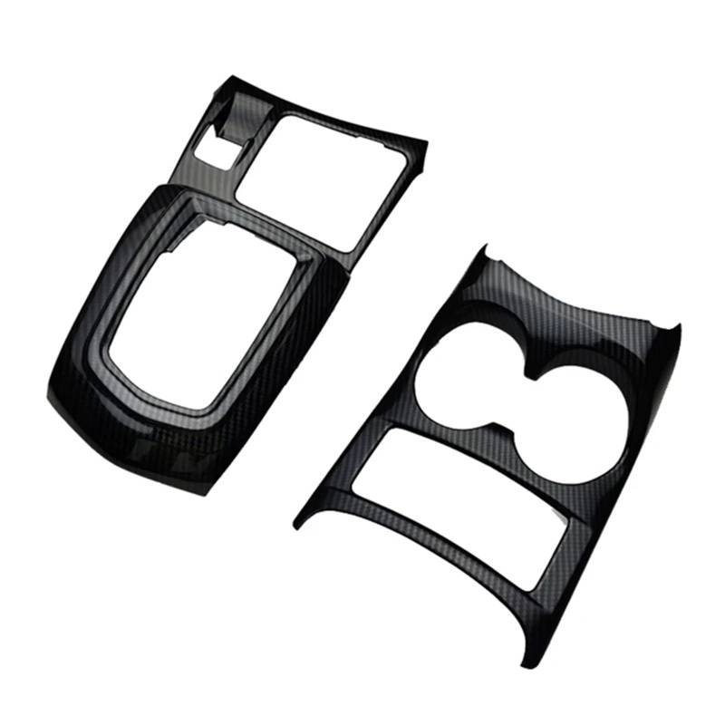 Zentrale Bedienfeld-Abdeckung Für Nissan Für Qashqai J11 2016-2019 Auto Mittelkonsole Getriebe Schalttafel Abdeckung Wasserbecherhalter Zierleiste Dekoration Trim Aufkleber Innen Zubehör von tnbru