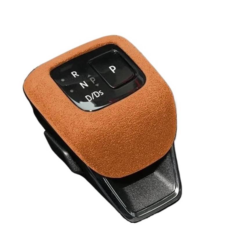 Zentrale Bedienfeld-Abdeckung Für Nissan Für X-Trail 2021 2022 2023 Zubehör Leder Auto Schaltknauf Abdeckung Wildleder Getriebe Kappe Schutzmatte Trim Aufkleber Innen Zubehör(Orange) von tnbru