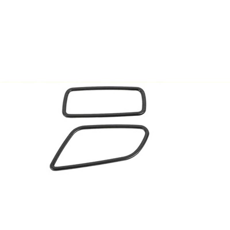 Zentrale Bedienfeld-Abdeckung Für Q3 2019 2020 2021 Innentürgriff Armaturenbrett Mittelkonsole Klimaanlage Gangschaltung Bedienfeld Wasserbecherhalter Trim Aufkleber Innen Zubehör(2pcs Outlet Cover) von tnbru