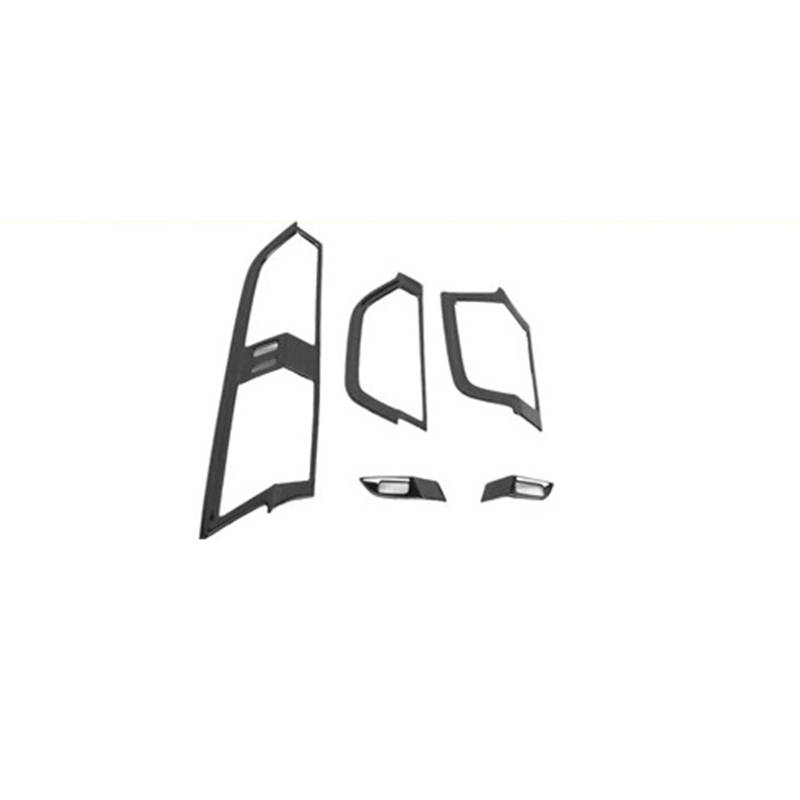 Zentrale Bedienfeld-Abdeckung Für Q3 2019 2020 2021 Innentürgriff Armaturenbrett Mittelkonsole Klimaanlage Gangschaltung Bedienfeld Wasserbecherhalter Trim Aufkleber Innen Zubehör(5pcs Outlet Cover) von tnbru