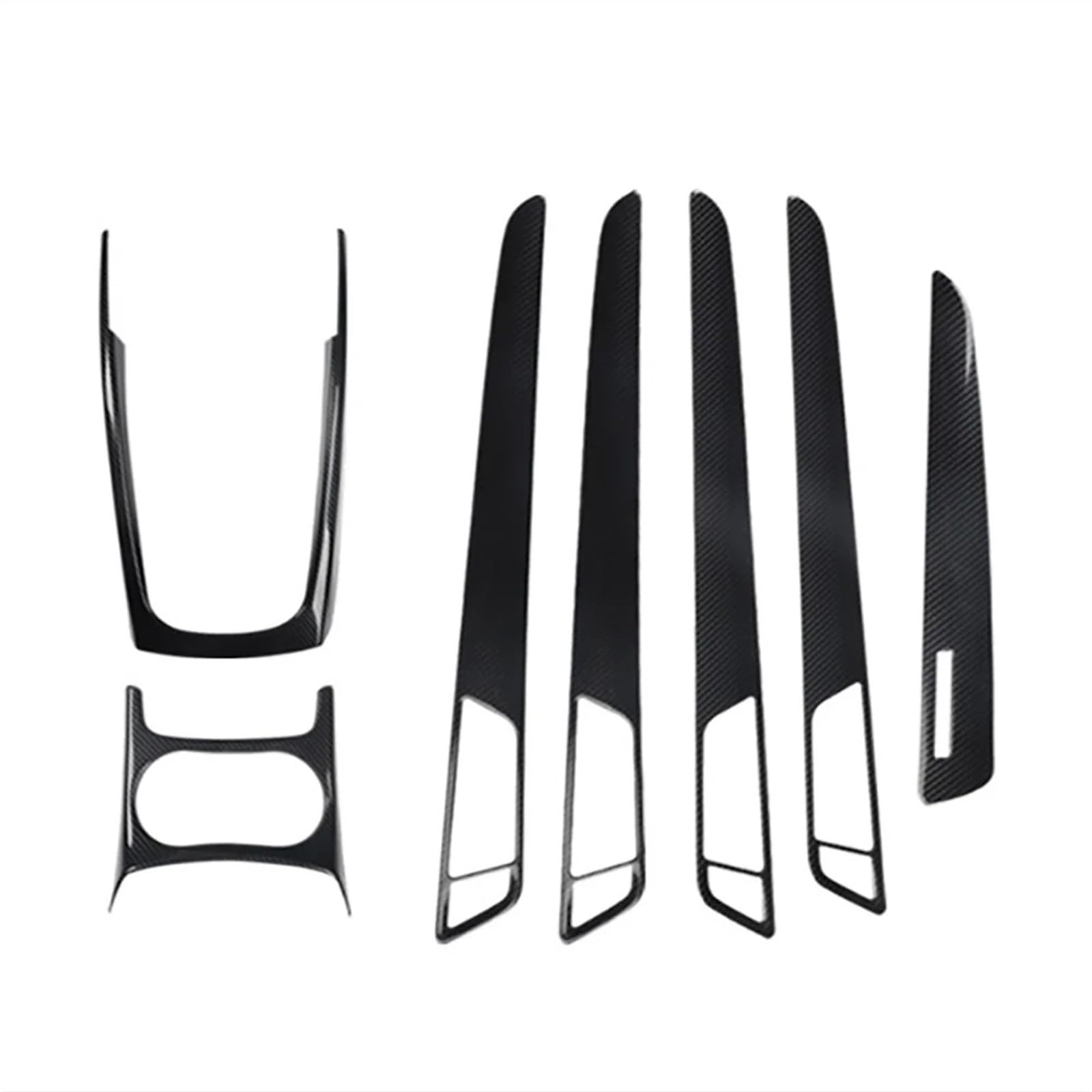 Zentrale Bedienfeld-Abdeckung Für Q5 2010-2016 Auto LHD Konsole Armlehne Gangschaltung Dekoration Rahmen Abdeckung Trim Carbon Faser Farbe Innen Trim Aufkleber Innen Zubehör(Carbon Fiber 1set) von tnbru