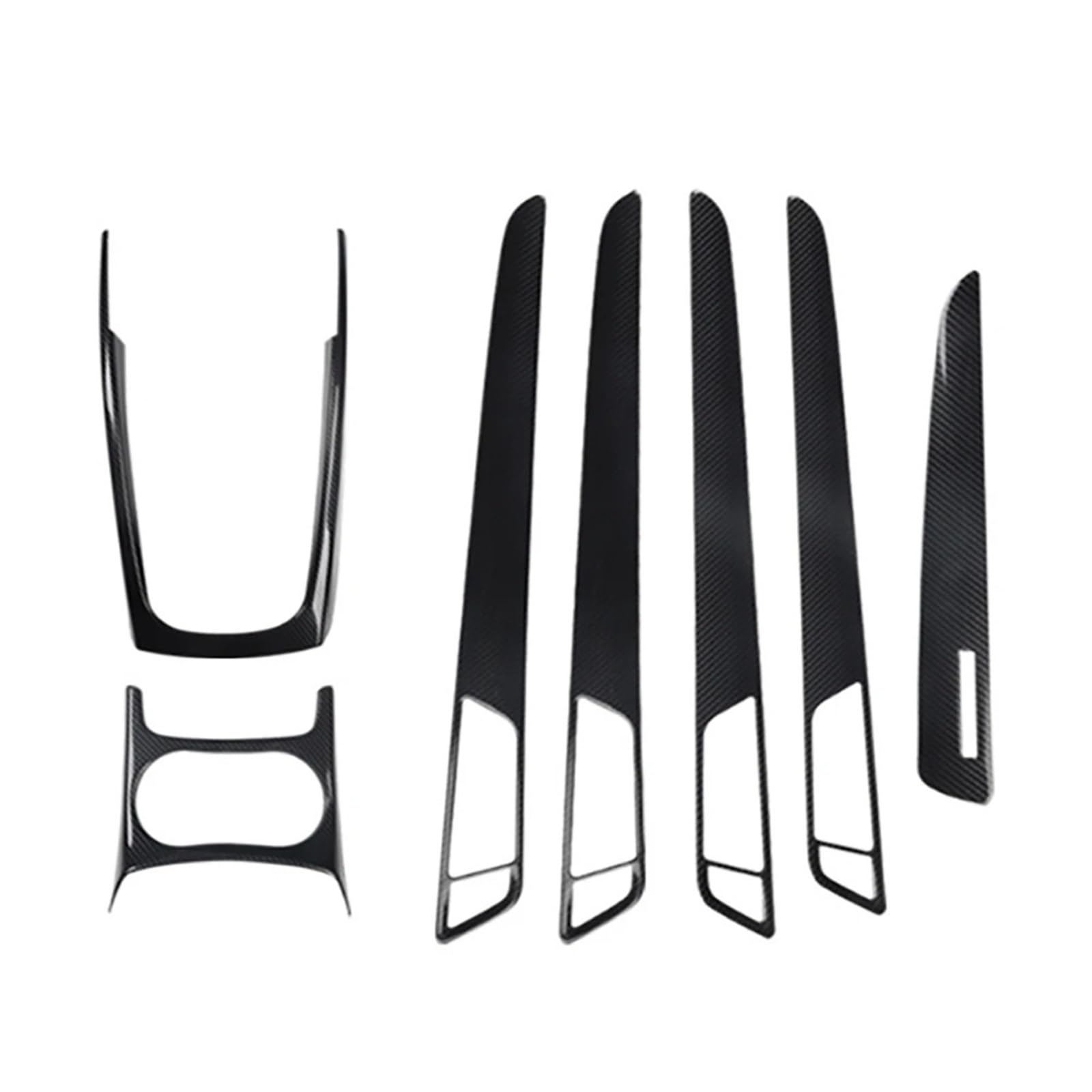 Zentrale Bedienfeld-Abdeckung Für Q5 2010-2016 Auto LHD Konsole Armlehne Gangschaltung Dekoration Rahmen Abdeckung Trim Carbon Faser Farbe Innen Trim Aufkleber Innen Zubehör(for RHD 1set) von tnbru