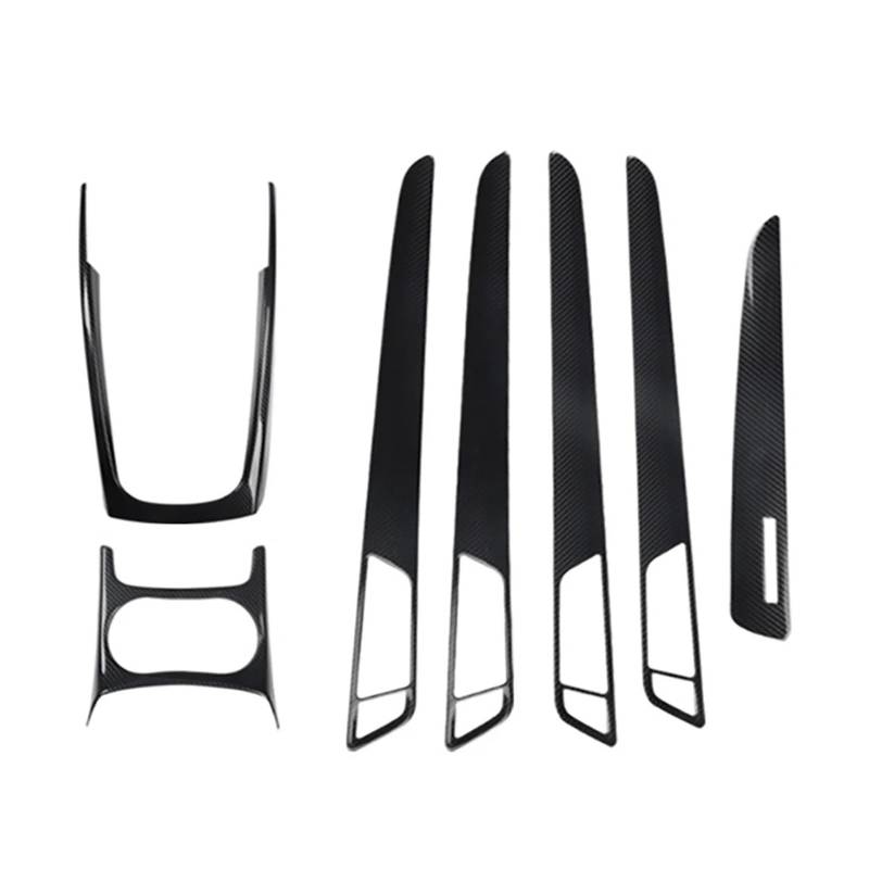 Zentrale Bedienfeld-Abdeckung Für Q5 2010-2016 Auto LHD Konsole Armlehne Gangschaltung Dekoration Rahmen Abdeckung Trim Carbon Faser Farbe Innen Trim Aufkleber Innen Zubehör(for RHD 1set) von tnbru