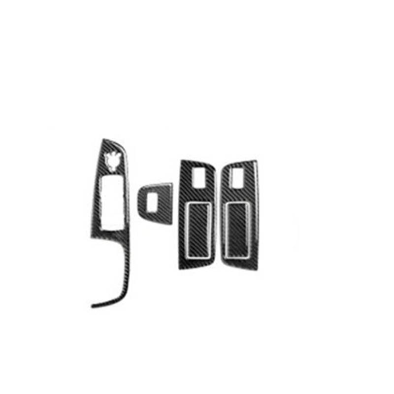 Zentrale Bedienfeld-Abdeckung Für Q7 2008-2015 Innentür Armlehne Knopfrahmen Autozubehör Carbon Fiber CD Panel Windows Control Gear Panel Trim Trim Aufkleber Innen Zubehör(Door armrest(LHD)) von tnbru