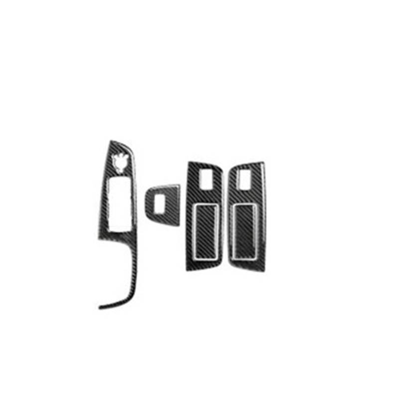 Zentrale Bedienfeld-Abdeckung Für Q7 2008-2015 Innentür Armlehne Knopfrahmen Autozubehör Carbon Fiber CD Panel Windows Control Gear Panel Trim Trim Aufkleber Innen Zubehör(Door armrest(LHD)) von tnbru