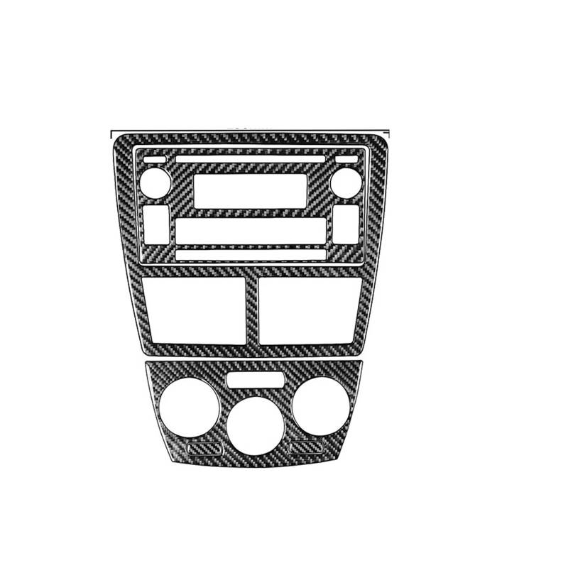 Zentrale Bedienfeld-Abdeckung Für Subaru Für Impreza 2009 2010 2011 Zubehör Auto Carbon Fiber Innen Zentrale Bedienfeld Set CD Air Outlet Trim Aufkleber Trim Aufkleber Innen Zubehör(Central set B blac von tnbru