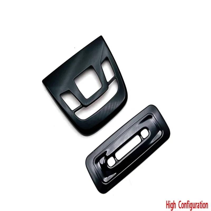 Zentrale Bedienfeld-Abdeckung Für Toyota Für Crown Für Cossover 2023 2024 2025 ABS Schwarz Farbe Getriebe Shift Panel Abdeckung Trim Fenster Schalter Panel Lift Abdeckung Zubehör Trim Aufkleber Innen von tnbru
