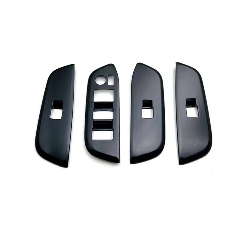 Zentrale Bedienfeld-Abdeckung Für Toyota Für Crown Für Cossover 2023 2024 2025 ABS Schwarz Farbe Getriebe Shift Panel Abdeckung Trim Fenster Schalter Panel Lift Abdeckung Zubehör Trim Aufkleber Innen von tnbru