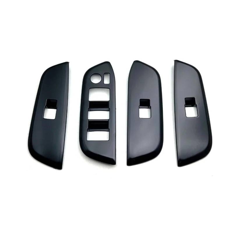 Zentrale Bedienfeld-Abdeckung Für Toyota Für Crown Für Cossover 2023 2024 2025 ABS Schwarz Farbe Getriebe Shift Panel Abdeckung Trim Fenster Schalter Panel Lift Abdeckung Zubehör Trim Aufkleber Innen von tnbru