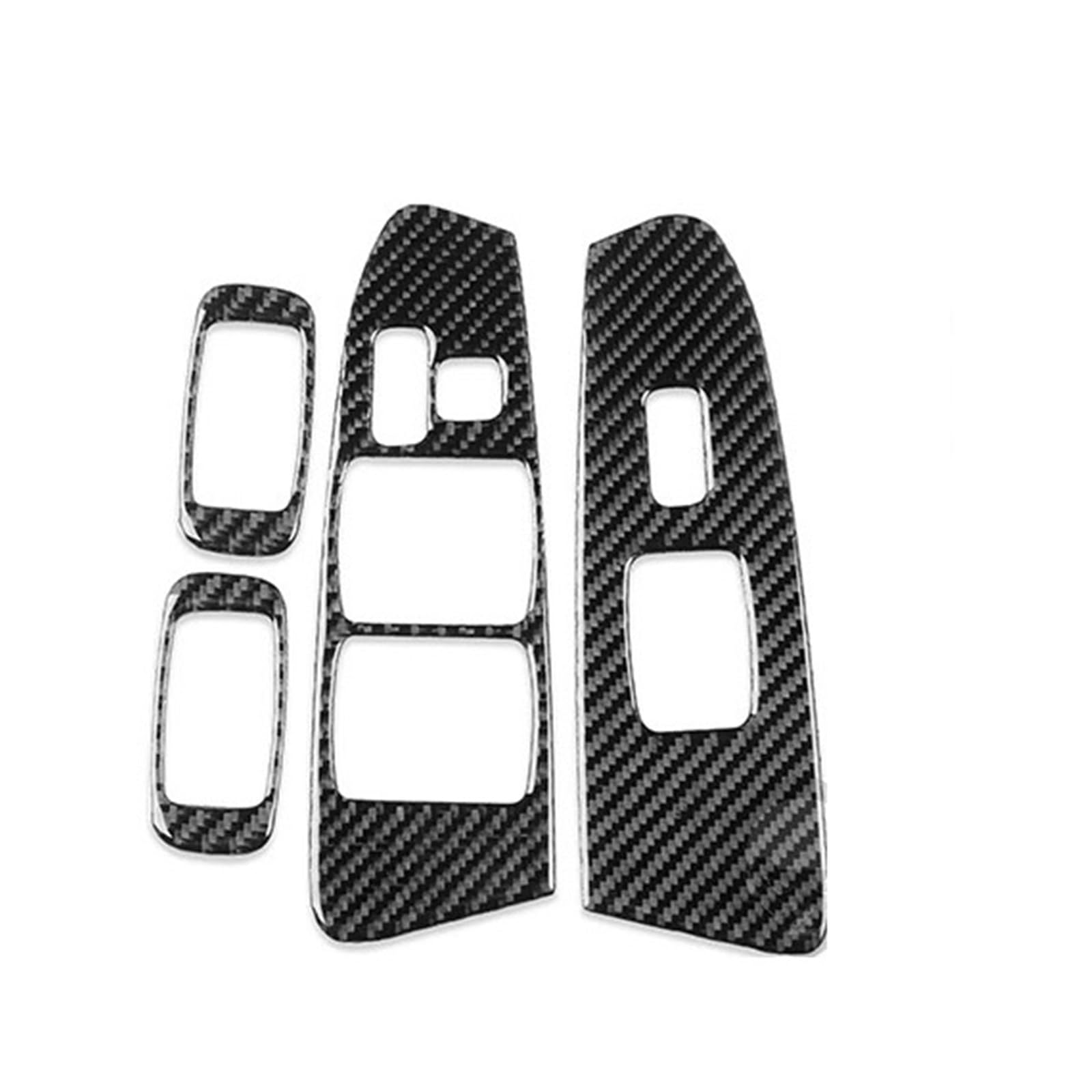 Zentrale Bedienfeld-Abdeckung Für Toyota Für Tacoma 2009 2010 2011 Tür Fensterheber Bedienfeld Aufkleber Auto Innen Zubehör Carbon Faser Trim Aufkleber Innen Zubehör(Black) von tnbru