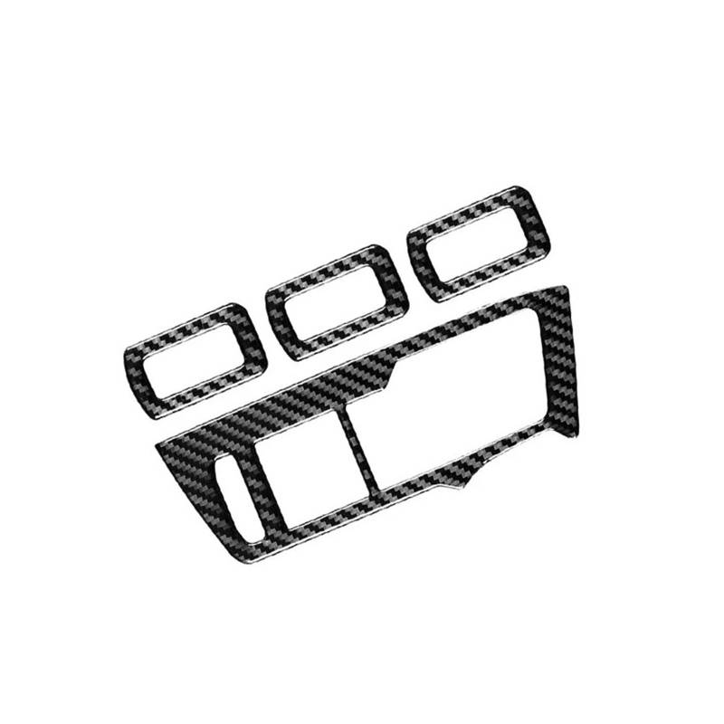 Zentrale Bedienfeld-Abdeckung Für VW Für Tiguan Für L 2017-2020 Carbon Fiber Zubehör Auto Getriebe Shift Panel AC Schalter Scheinwerfer Rahmen Trim Trim Aufkleber Innen Zubehör(Window Buttons) von tnbru