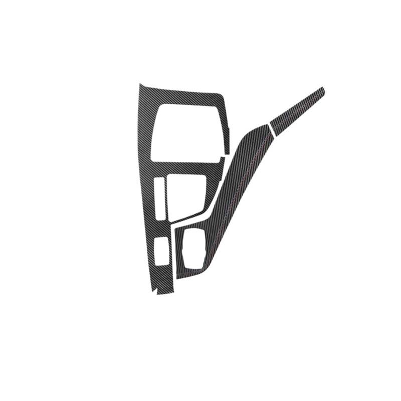 Zentrale Bedienfeld-Abdeckung Für X1 F48 Für X2 F39 Aus Mittelkonsole Schaltknauf Panel Trim Performance Aufkleber Auto-Innenausstattung Trim Aufkleber Innen Zubehör(Carbon Leather LHD5) von tnbru