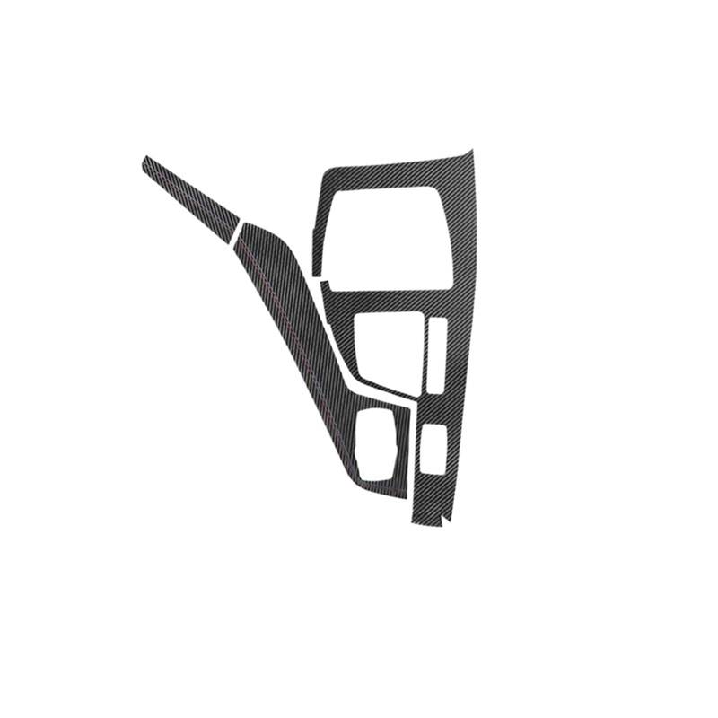 Zentrale Bedienfeld-Abdeckung Für X1 F48 Für X2 F39 Aus Mittelkonsole Schaltknauf Panel Trim Performance Aufkleber Auto-Innenausstattung Trim Aufkleber Innen Zubehör(Carbon Leather RHD6) von tnbru