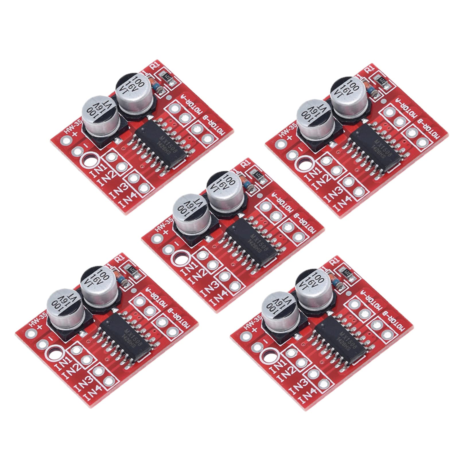 5Stück L298N 1.5A 2Way MX1508 DC PWM Geschwindigkeit Dual H-Brücke Schrittmotor Modul 5Stück L298N 1.5A 2Way MX1508 DC PWM Geschwindigkeit Dual H-Brücke Schrittmotor Modul von tonguk