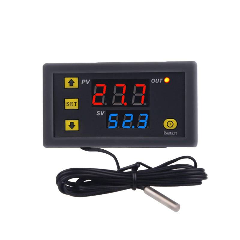 110 V-220 V AC LED-Digitalanzeige-Temperaturregler, hochpräzises Kontrollthermometer mit Sondenthermostat für Kühlschrank von tooloflife
