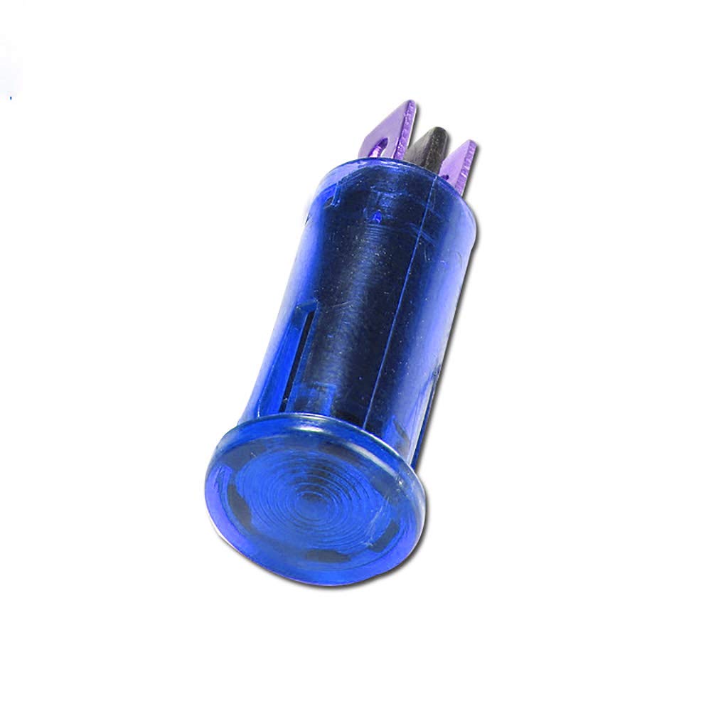 DC12V Signallampe Signalleuchte Kontrollleuchte Meldeleuchte LED AC DC 2 Colors mit 12.5mm Metallfassung Blau von tooloflife