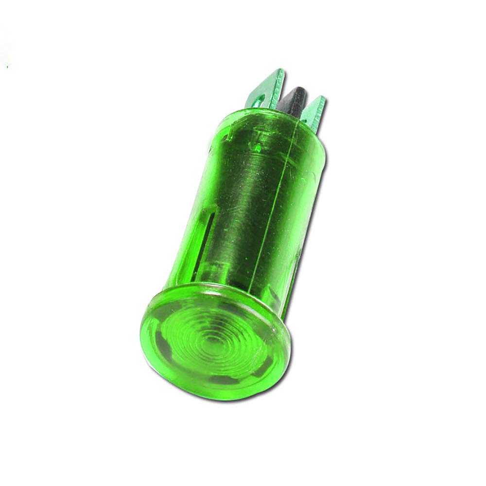 DC12V Signallampe Signalleuchte Kontrollleuchte Meldeleuchte LED AC DC 2 Colors mit 12.5mm Metallfassung Grün von tooloflife