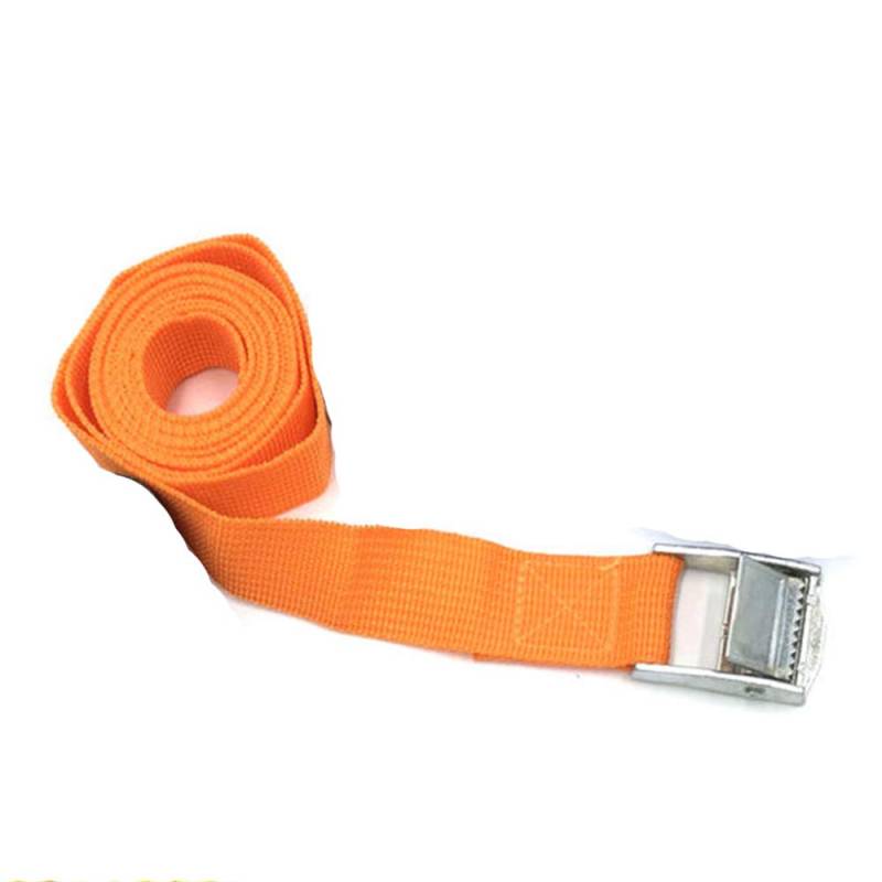 tooloflife 25mm*3m Zurrgurt Cam Buckle Gurte Ratschenriemen Spanngurt Befestigungsgurt Schnalle Gurt Verstellbare Cargo Gurte für Motorrad Auto Gepäck Anhänger - Orange von tooloflife