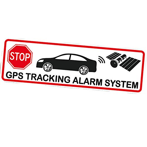 Auto Alarm Anlage Aufkleber - GPS Tracking Sticker - Stop alarmgesichert Attrappe von topdesignshop