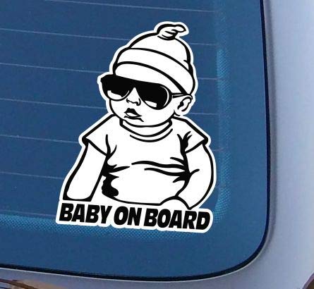 topdesignshop Baby on Board Aufkleber Cooler Heckscheiben Auto Babyaufkleber Junge cool Hangover Carlos an Bord von topdesignshop