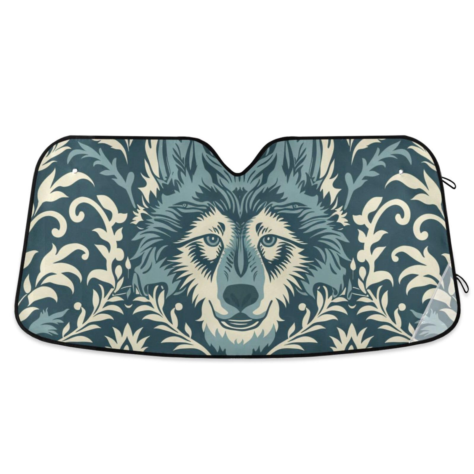 William Morris Stil Design Wolf Blaugrün Schild für Auto Windschutzscheibe Faltbarer Sonnenschutz Sheild automaticas para autos, Größe 70,1 x 139,7 cm William Morris Stil Design Wolf Blaugrün Schild für Auto Windschutzscheibe Faltbarer Sonnenschutz Sheild automaticas para autos, Größe 70,1 x 139,7 cm von tplaotee
