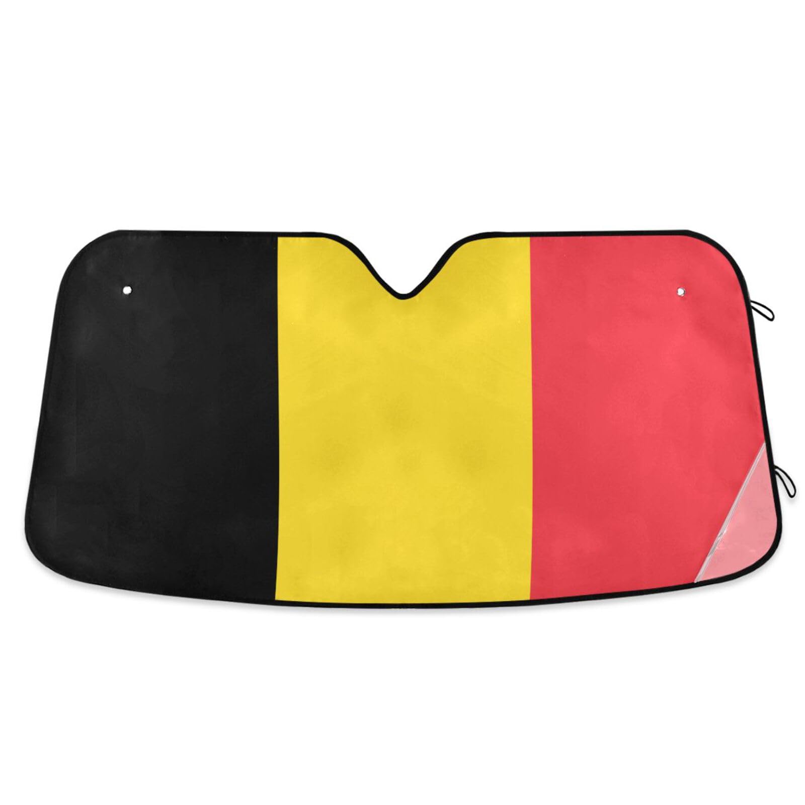 Windschutzscheiben-Sonnenschutz für Damen, Motiv: Belgien, faltbar, reflektierend, Größe 70,1 x 139,7 cm Windschutzscheiben-Sonnenschutz für Damen, Motiv: Belgien, faltbar, reflektierend, Größe 70,1 x 139,7 cm von tplaotee